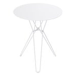 Tavoli da patio, Tavolo Tio, 60 cm, alto, bianco, Bianco