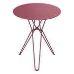 Patio tables, Tio table, 60 cm, high, burgundy, White