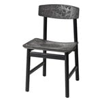 Ruokapöydän tuolit, Conscious 3162 tuoli, musta pyökki - coffee waste black, Musta