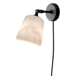 , Material wall lamp, The Black Sheep Edition, white marble, Black