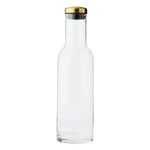 Bottle carafe, 1 L, clear - brass