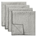 Cloth napkins, Merrow napkin, 50 x 50 cm, set of 4, dark grey, Gray