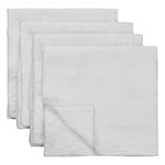 Cloth napkins, Merrow napkin, 50 x 50 cm, set of 4, light grey, Gray