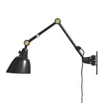 , Modular 505 wall lamp, black - brass, Black