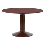 Muuto Table Midst, 120 cm, linoléum rouge foncé - rouge foncé