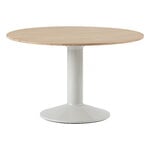 Tables de salle à manger, Table Midst, 120 cm, chêne huilé - gris, Gris