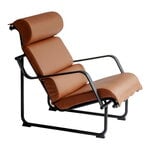 Armchairs & lounge chairs, Remmi lounge chair, black - cognac leather, Brown