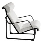Armchairs & lounge chairs, Remmi lounge chair, black - white leather, White