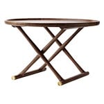 Coffee tables, ML10097 Egyptian coffee table, 85 cm, oiled walnut, Brown