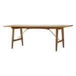 Dining tables, BM1160 Hunt Hunting sman dining table, oiled oak - brass, Natural
