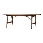 Dining tables, BM1160 Hunting dining table, oiled walnut - brass, Brown