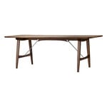 Dining tables, BM1160 Hunting dining table, oiled walnut - steel, Brown