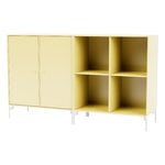 Cassettiere e credenze, Credenza Pair, gambe Snow - 159 Camomille, Giallo