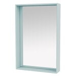 Bathroom mirrors, Shelfie mirror, 46,8 x 69,6 cm, 148 Flint, Light blue