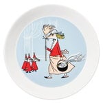 Plates, Moomin plate, Fillyjonk, grey, Multicolour