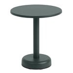 Patio tables, Linear Steel coffee table, 42 cm, dark green, Green