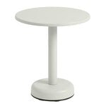 Patio tables, Linear Steel coffee table, 42 cm, grey, Gray