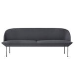 Muuto Oslo Sofa, 3-Sitzer, Steelcut 180 Dunkelgrau