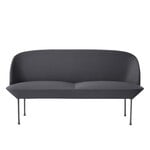 Muuto Oslo Sofa, 2-Sitzer, Steelcut 180 Dunkelgrau