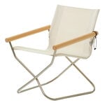 Armchairs & lounge chairs, Nychair X 80, beech - white, White
