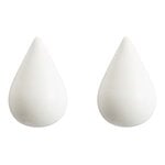 Wall hooks, Dropit hook large, set of 2, white, White