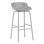Bar stools & chairs, Hyg bar stool, 75 cm, grey, Gray