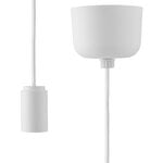 Pendant lamps, Puff cord set, 2,5 m, white, White