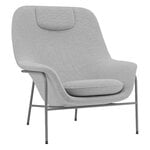 Drape lounge chair, headr., Hallingdal 110 - grey