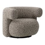 Armchairs & lounge chairs, Burra lounge chair, swivel with return, Zero 0011, Brown