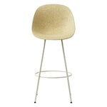 Bar stools & chairs, Mat bar chair, 75 cm, cream steel - hemp, White