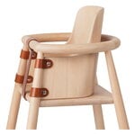 Lasten huonekalut, ND54 syöttötuolin selkänoja, lakattu pyökki, Luonnonvärinen