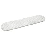 Platters & bowls, Podium board, 65 cm, mixed white marble, White