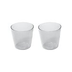 Nine Milk drinking glass, 2 pcs, clear