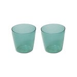 Nine Milk drinking glass, 2 pcs, aqua