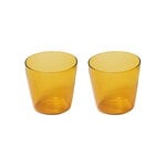 Nine Milk drinking glass, 2 pcs, yellow