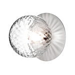 Nuura Liila 1 wall/ceiling lamp, small, silver - optic clear