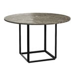 Florence dining table 120 cm, black - grey marble