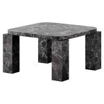 Tables basses, Table basse Atlas 60 x 60 cm, marbre noir, Noir