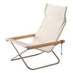 Armchairs & lounge chairs, Nychair X lounge chair, beech - white, White