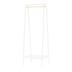 Coat stands, A clothes rail, paper white, White