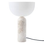 New Works Kizu table lamp, large, Kunis Breccia marble