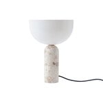 New Works Kizu table lamp, small, Kunis Breccia marble