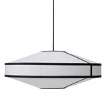 New Works Lampada a sospensione Kite, 75 cm, bianco - nero