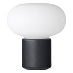 Outdoor lamps, Karl-Johan portable table lamp, cold black, White