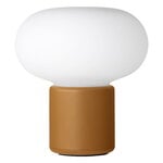 Outdoor lamps, Karl-Johan portable table lamp, ochre yellow, White