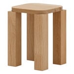 Stools, Atlas stool, natural oak, Natural