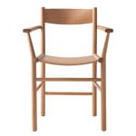 Dining chairs, Akademia Armrest chair, light oak, Natural