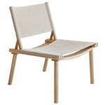 Armchairs & lounge chairs, December chair, oak - linen canvas, Beige