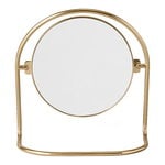 Nimbus table mirror, polished brass