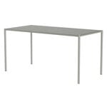 Patio tables, Sine dining table, 151 x 75,5 cm, grey, Gray